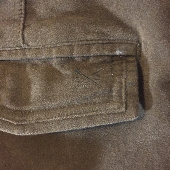 Crew Clothing army green cotton button fly pants - Picture 8 of 8